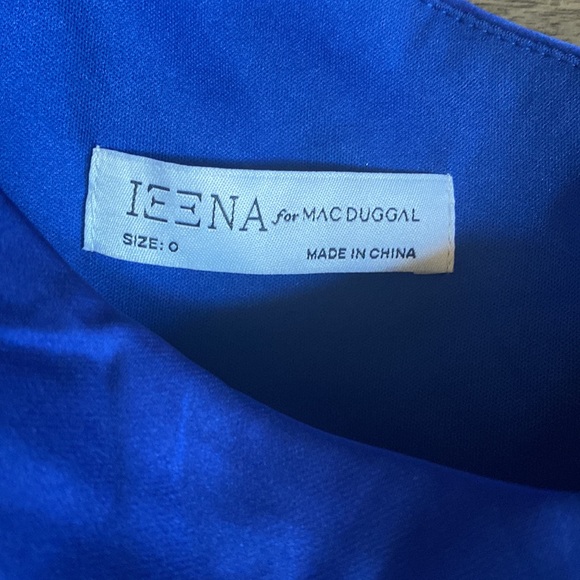 NWOT MAC DUGGAL One Shoulder Long Sleeve Satin Formal Gown - Picture 8 of 12